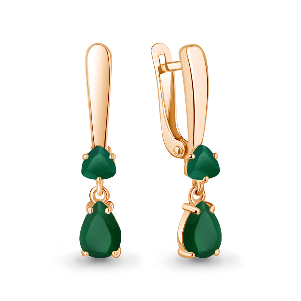 45016609 Серьги из Золота с агатами