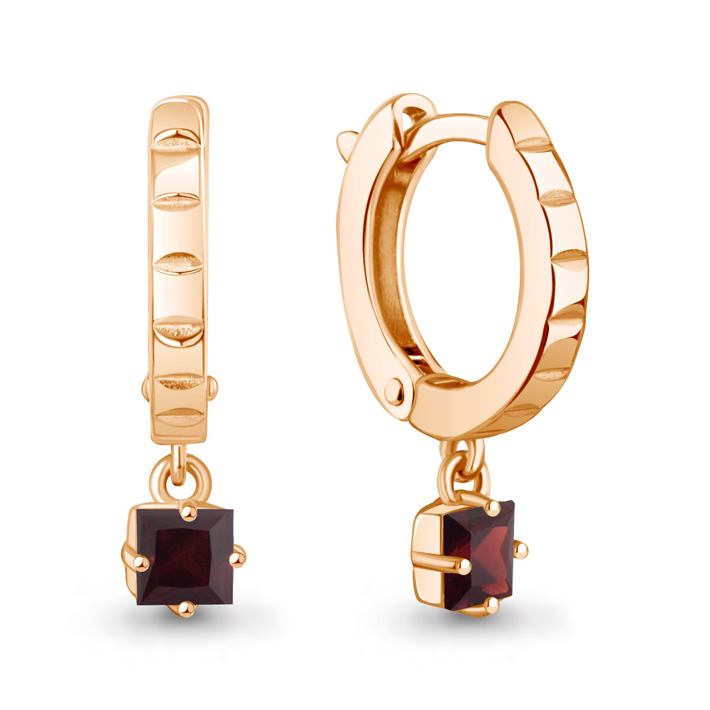 45020703 Серьги из Золота с гранатами