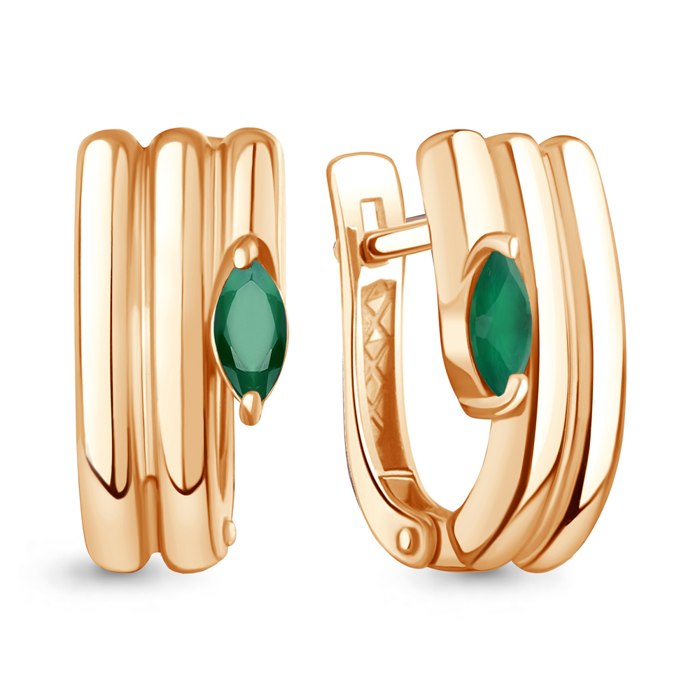 45021109 Серьги из Золота с агатами