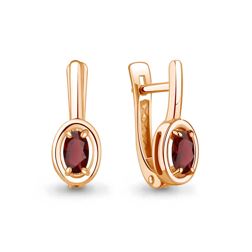 45022803 Серьги из Золота с гранатами