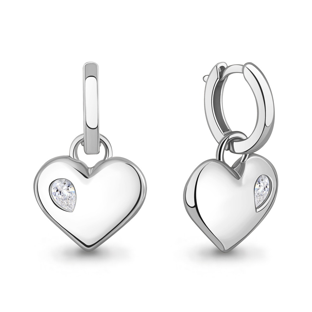 450231 Серьги из Серебра с фианитами