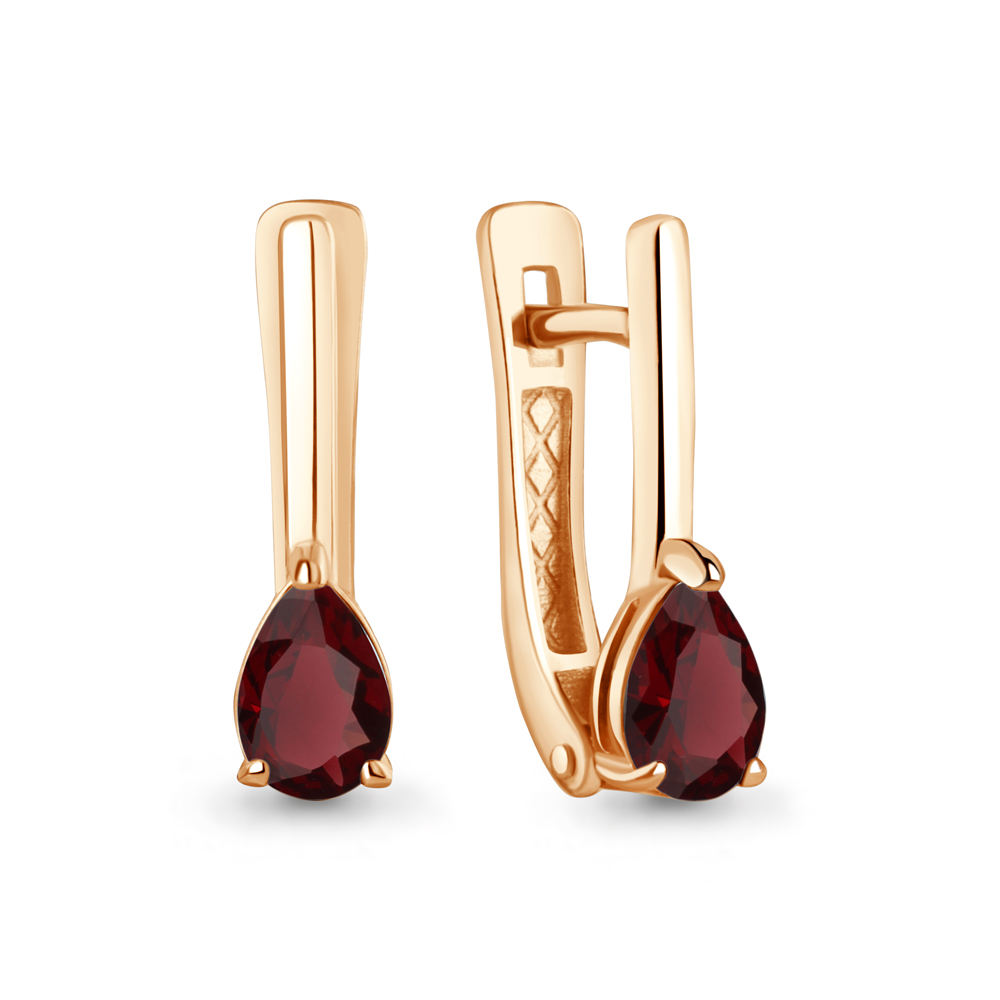 45024403 Серьги из Золота с гранатами