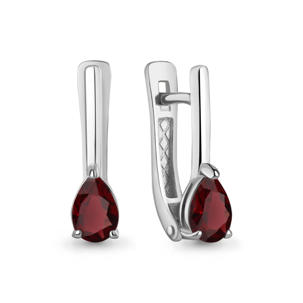 45024403 Серьги из Серебра с гранатами