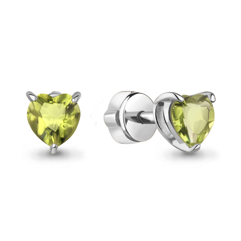 45029207 Серьги из Серебра с хризолитами