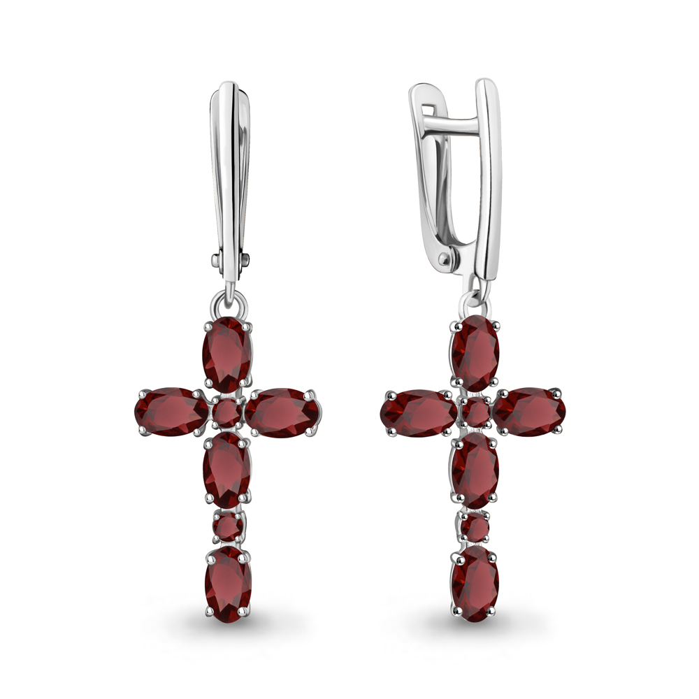 45029603 Серьги из Серебра с гранатами