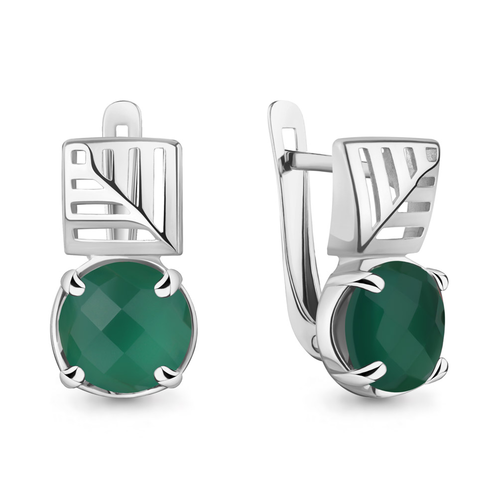 45030109 Серьги из Серебра с агатами