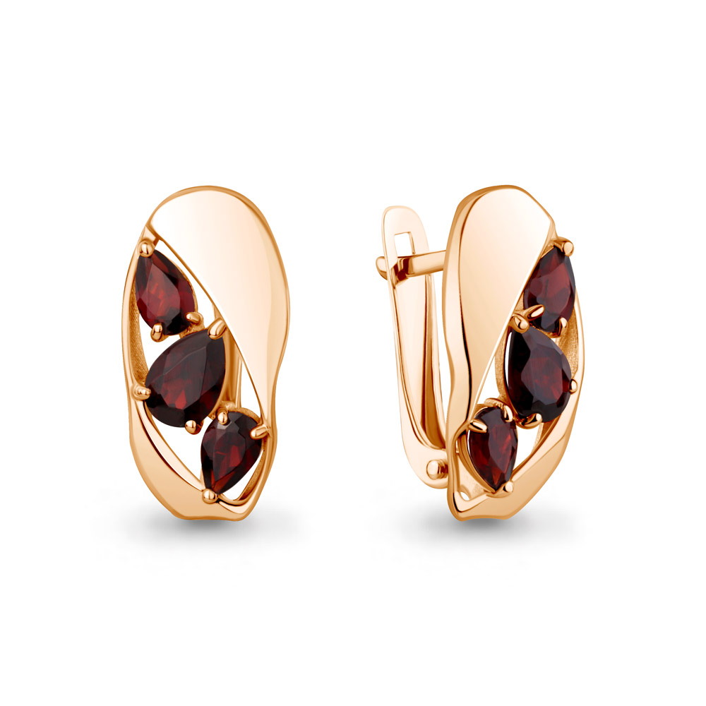 45032103 Серьги из Золота с гранатами