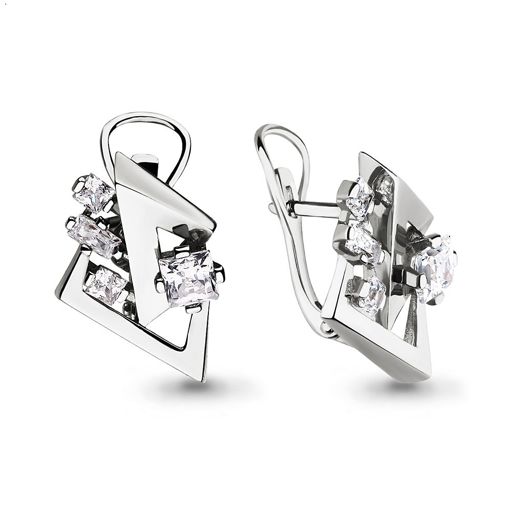 45934 Серьги из Серебра с фианитами