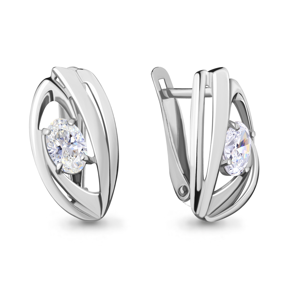 46002 Серьги из Серебра с фианитами