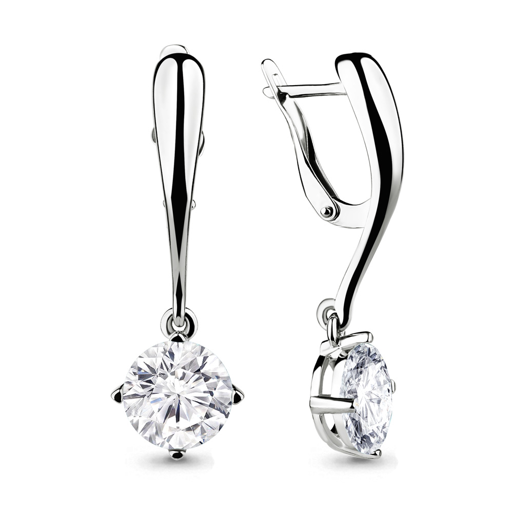 46046 Серьги из Серебра с фианитами