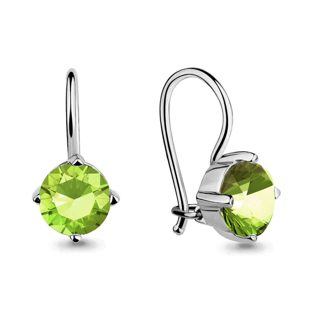 46071101З Серьги из Серебра с стёклами из коллекции "Happy"