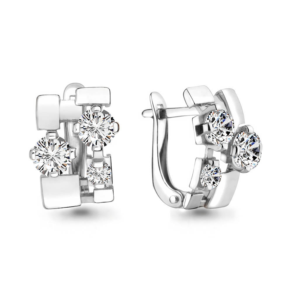 46213 Серьги из Серебра с фианитами