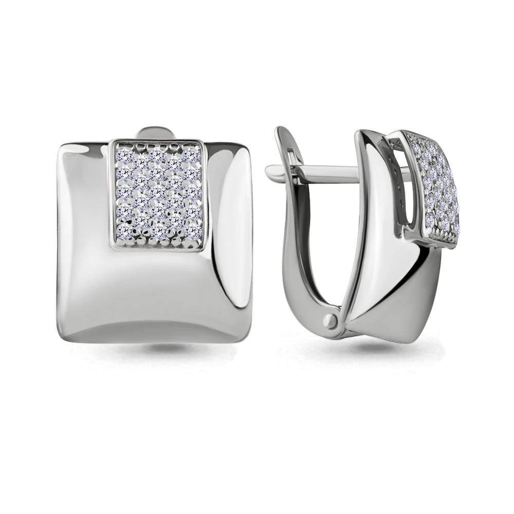 46499А Серьги из Серебра с фианитами