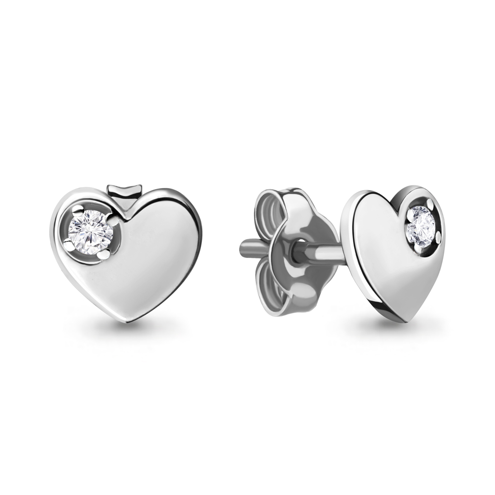 46593А Серьги из Серебра с фианитами