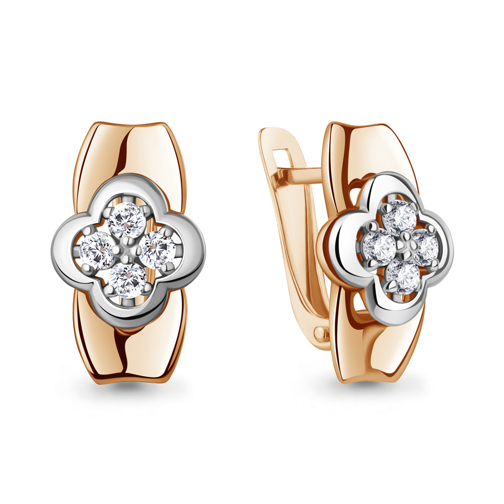 46601 Серьги из Золота с фианитами