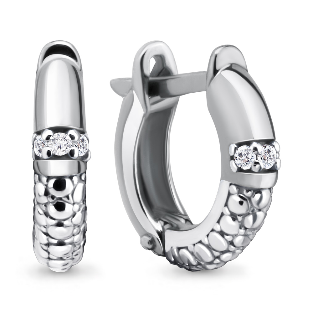 46647А Серьги из Серебра с фианитами