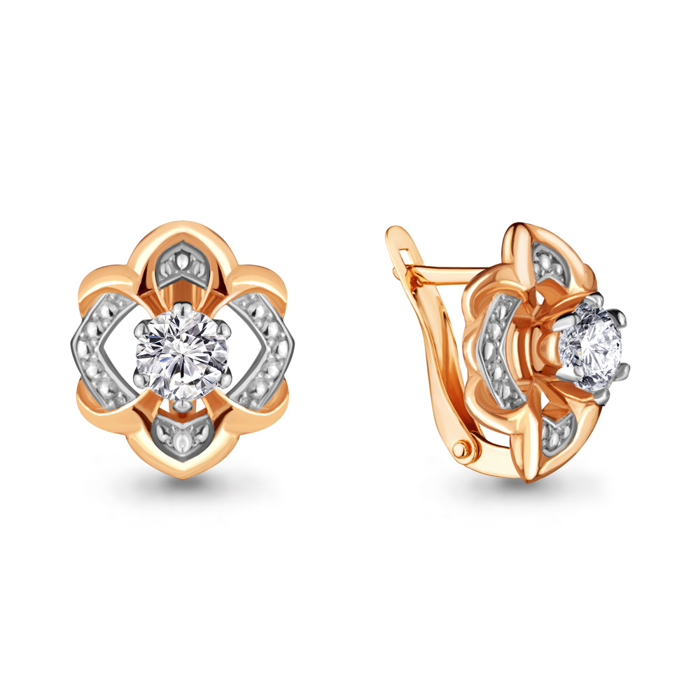 46650 Серьги из Золота с фианитами