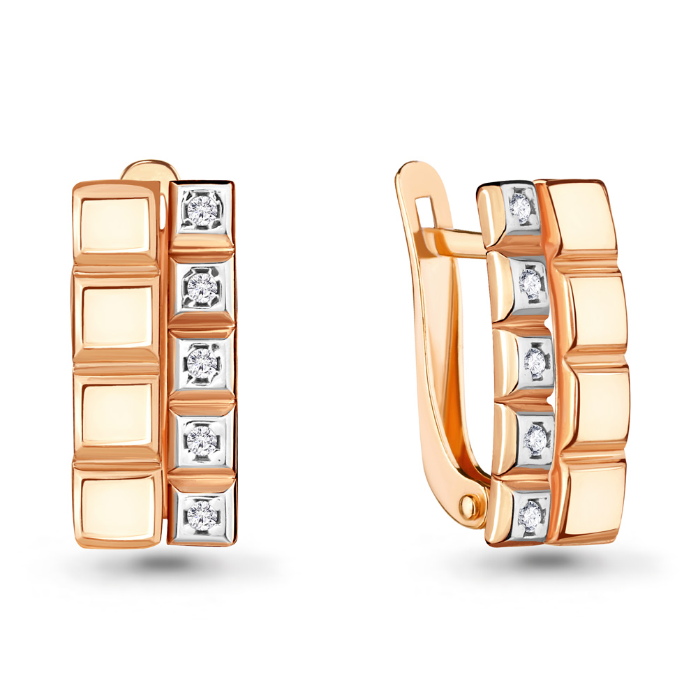 46824А Серьги из Золота с фианитами