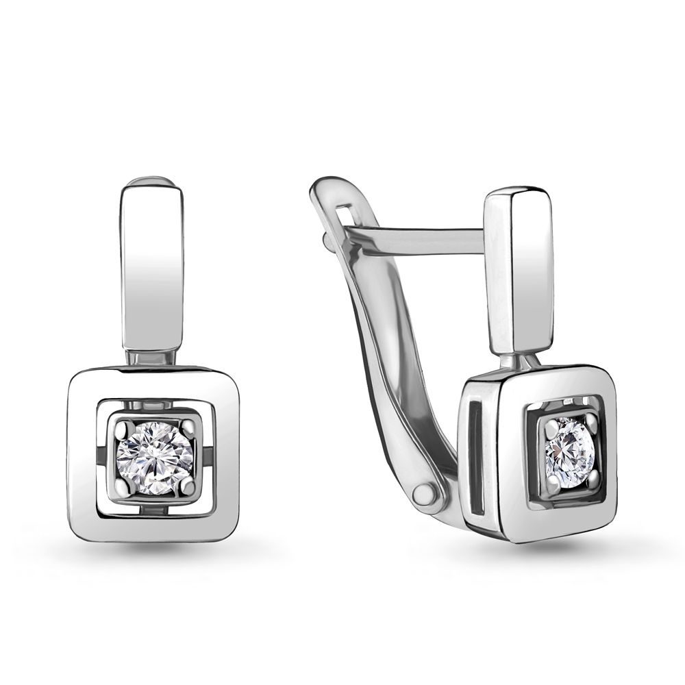 46920 Серьги из Серебра с фианитами