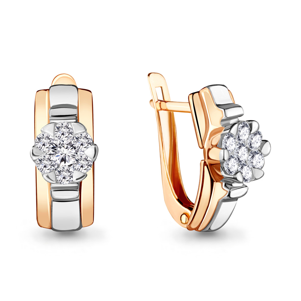 46944А Серьги из Золота с фианитами