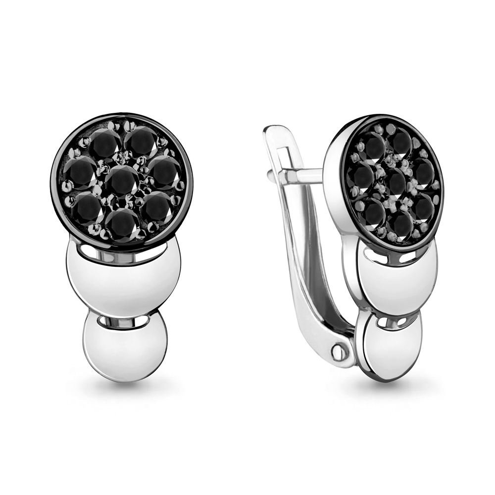 46959Ч Серьги из Серебра с нанокристаллами