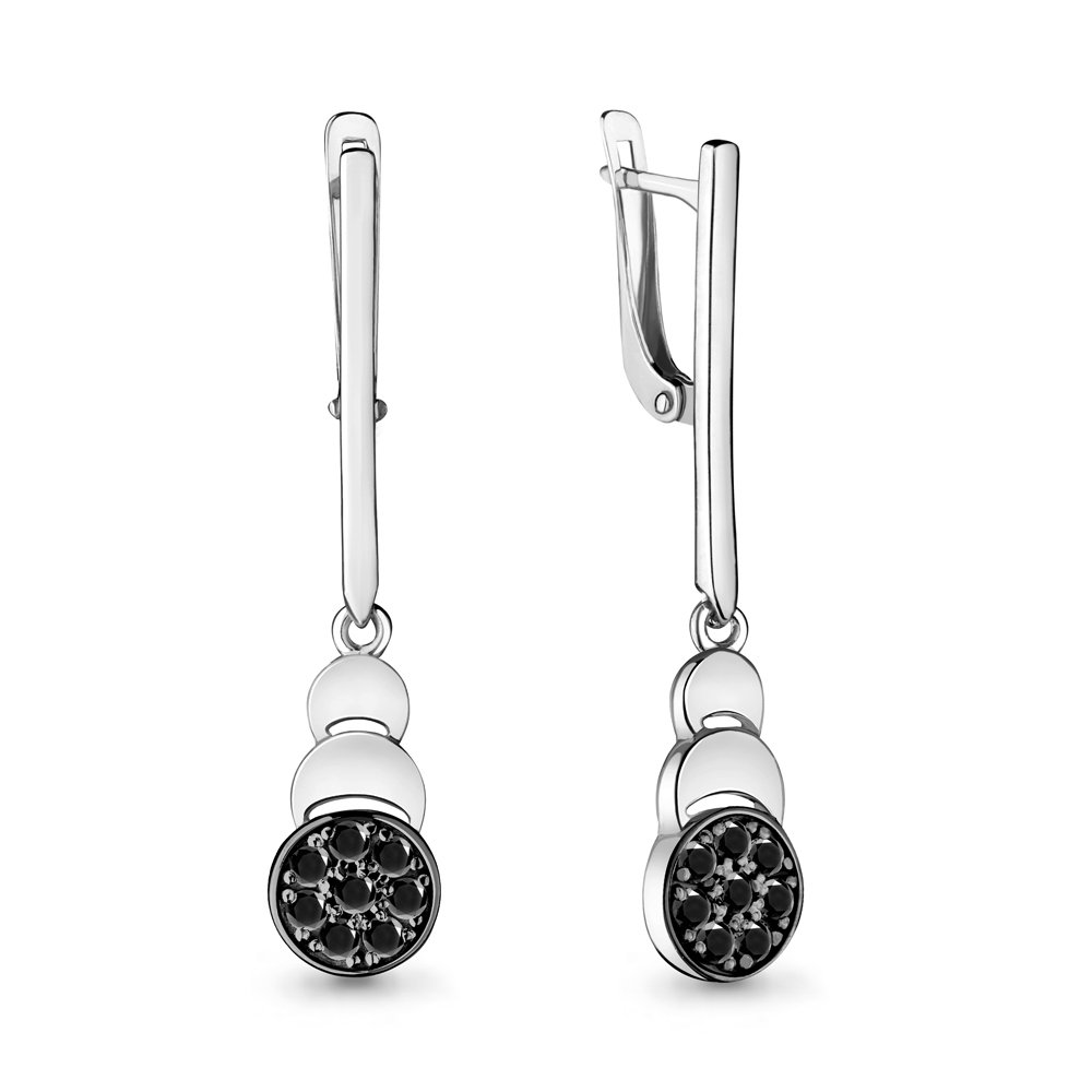 46962Ч Серьги из Серебра с нанокристаллами