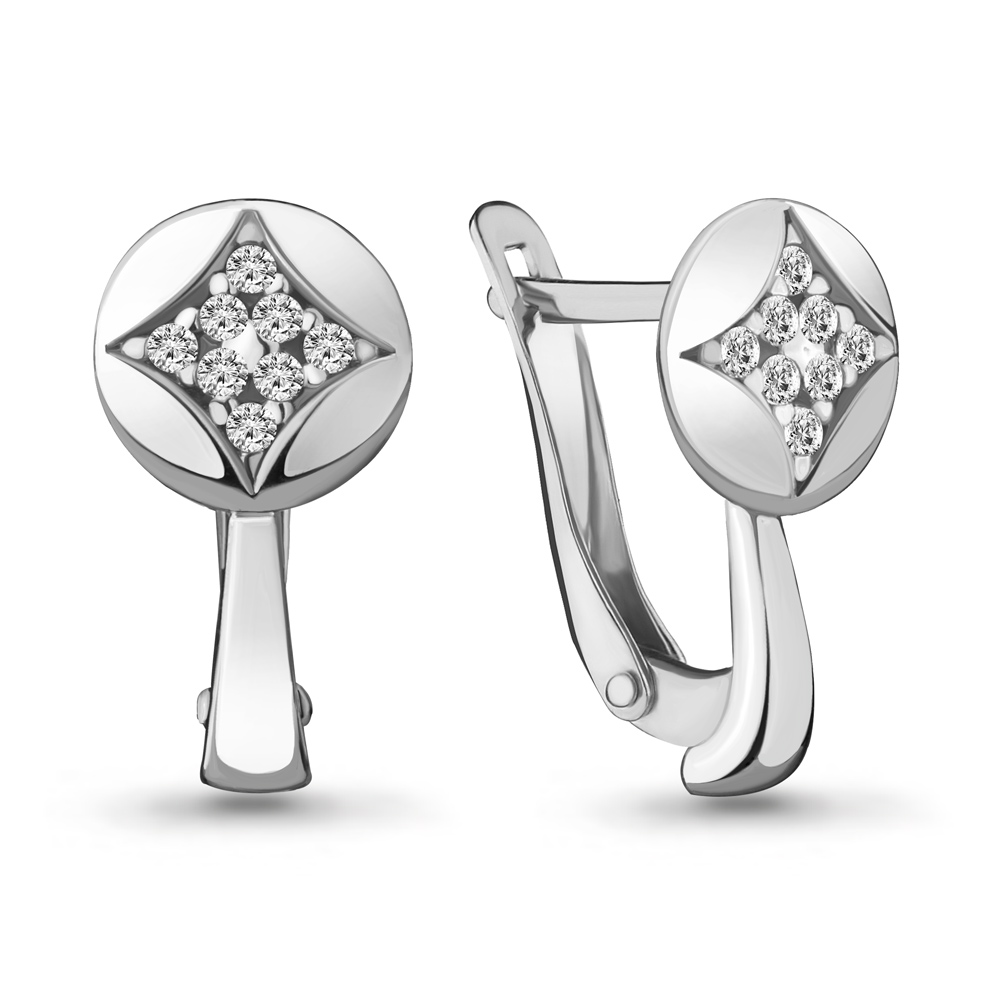 46999А Серьги из Серебра с фианитами