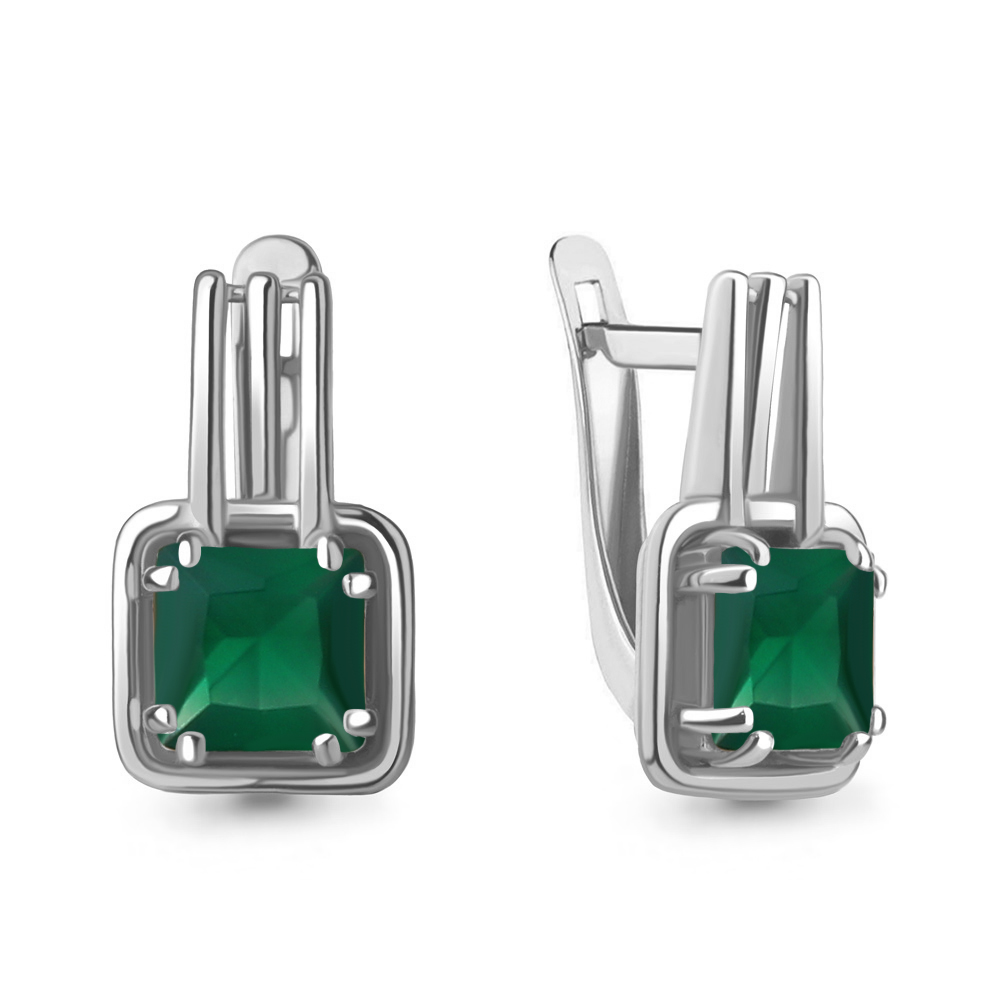 4770709 Серьги из Серебра с агатами