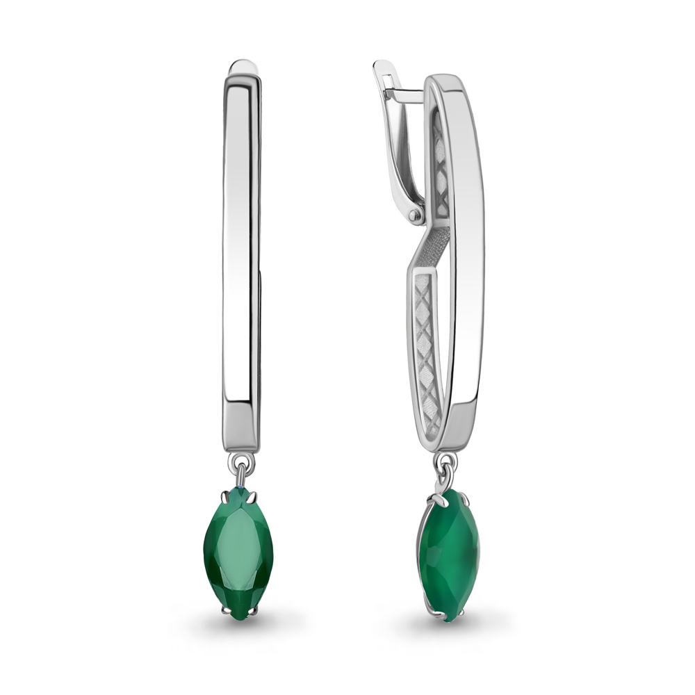 4776509 Серьги из Серебра с агатами
