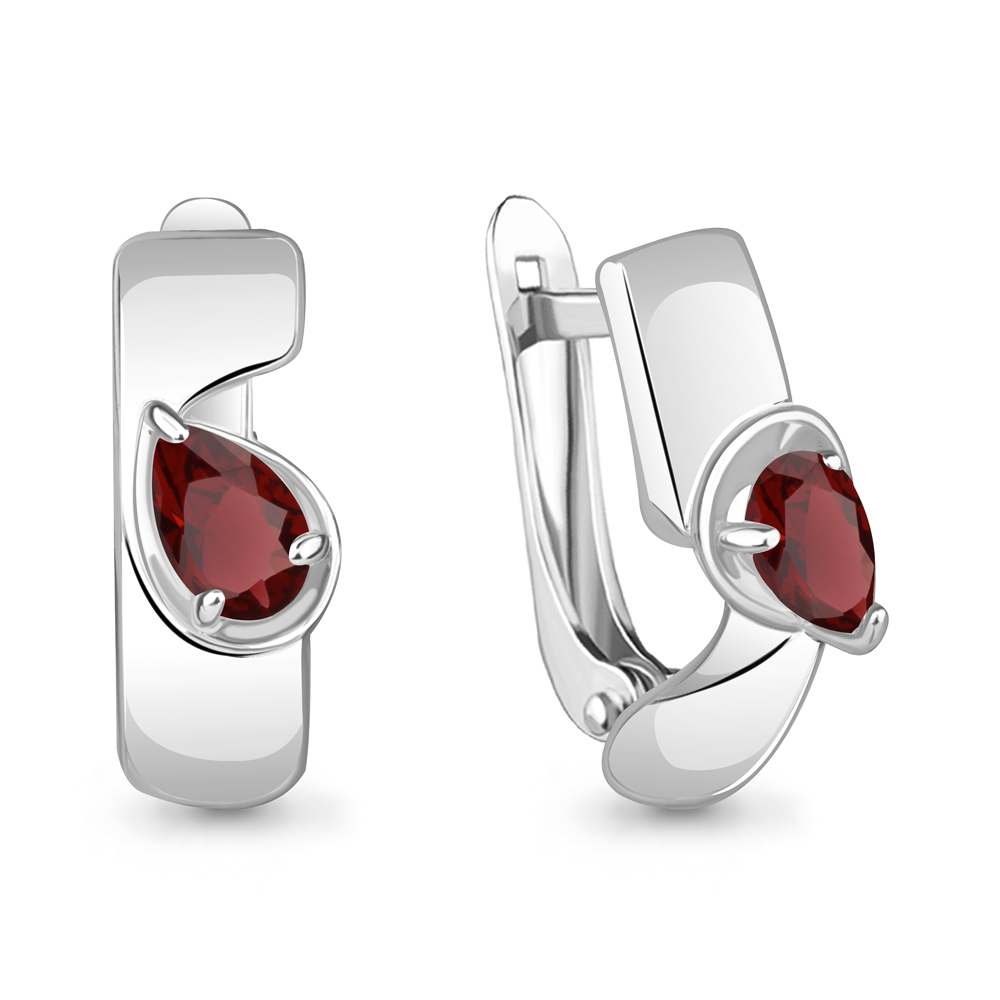 4780503 Серьги из Серебра с гранатами