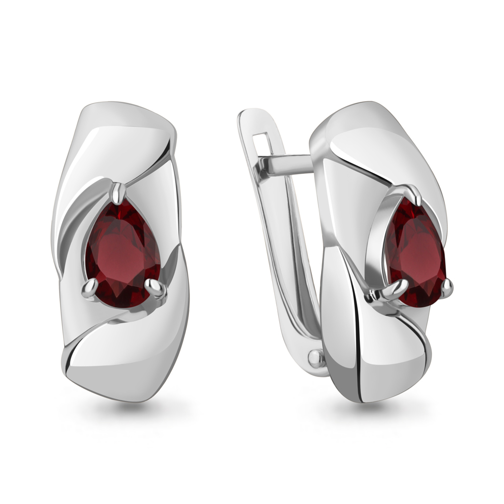 4782003 Серьги из Серебра с гранатами