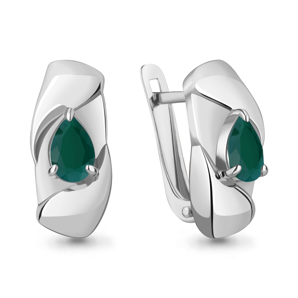 4782009 Серьги из Серебра с агатами