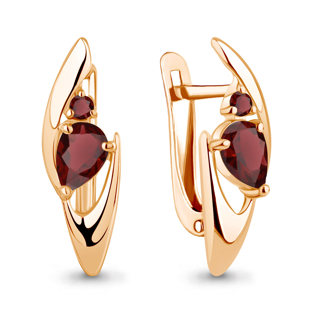 4793103 Серьги из Золота с гранатами