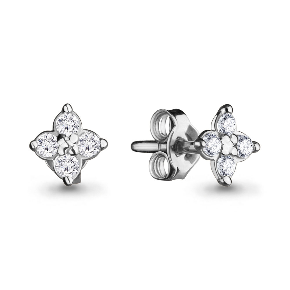 48180А Серьги из Серебра с фианитами