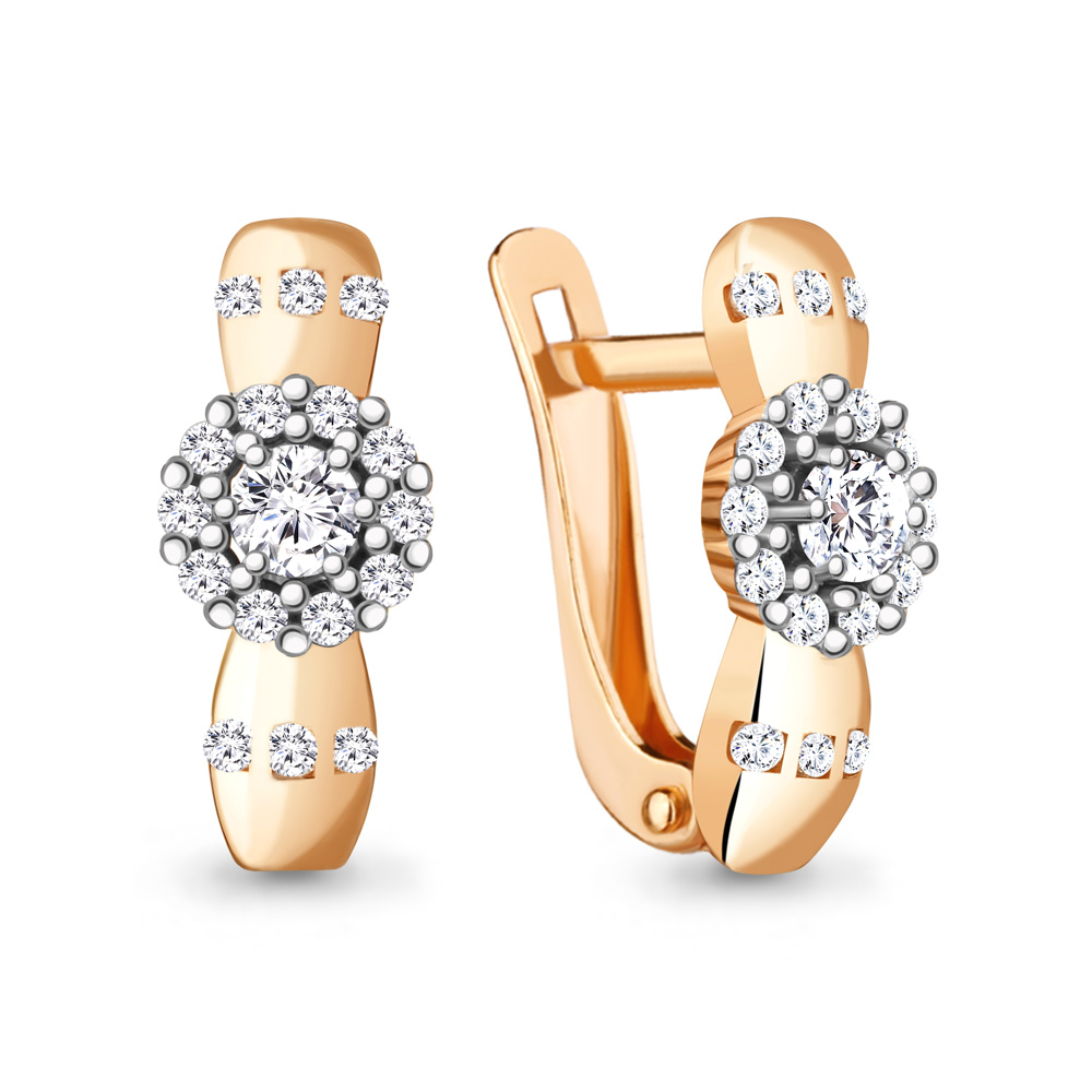 48479А Серьги из Золота с фианитами