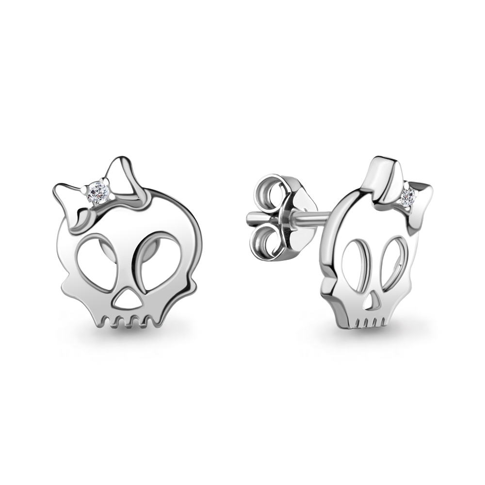 48691А Серьги из Серебра с фианитами из коллекции "Brave"