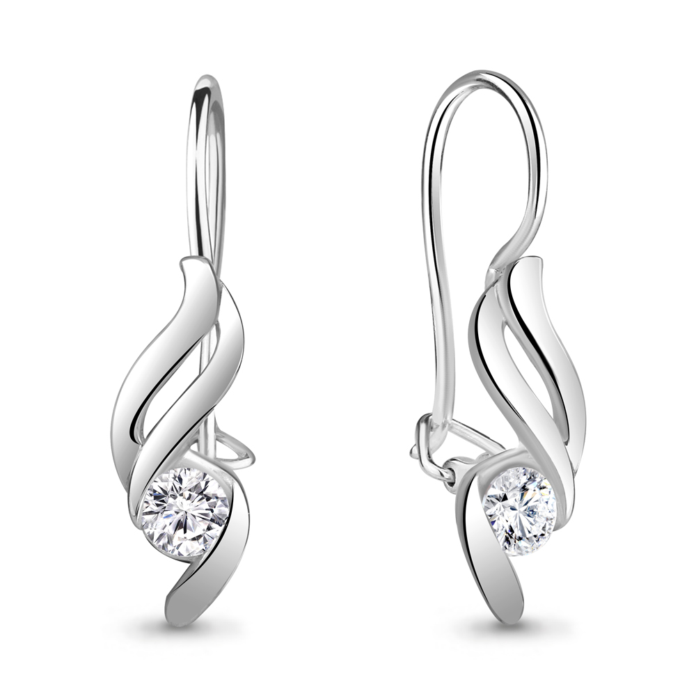 48953А Серьги из Серебра с фианитами