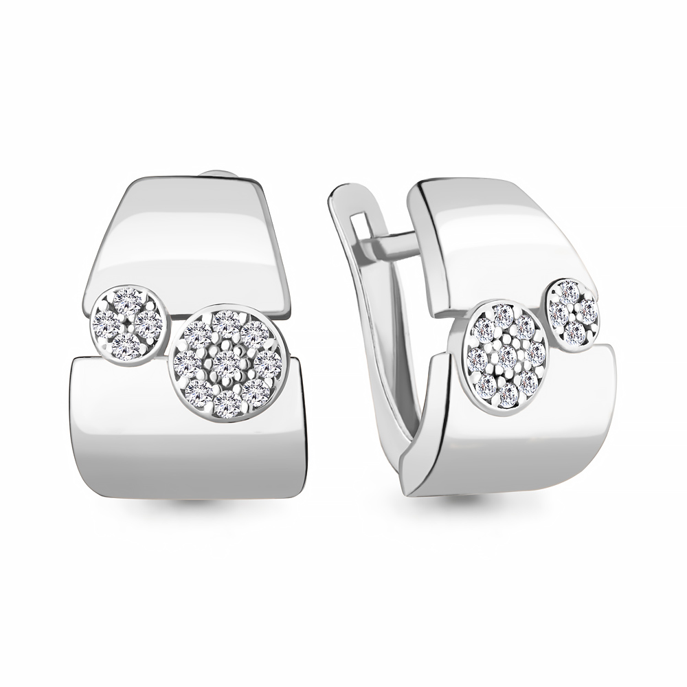 48961А Серьги из Серебра с фианитами