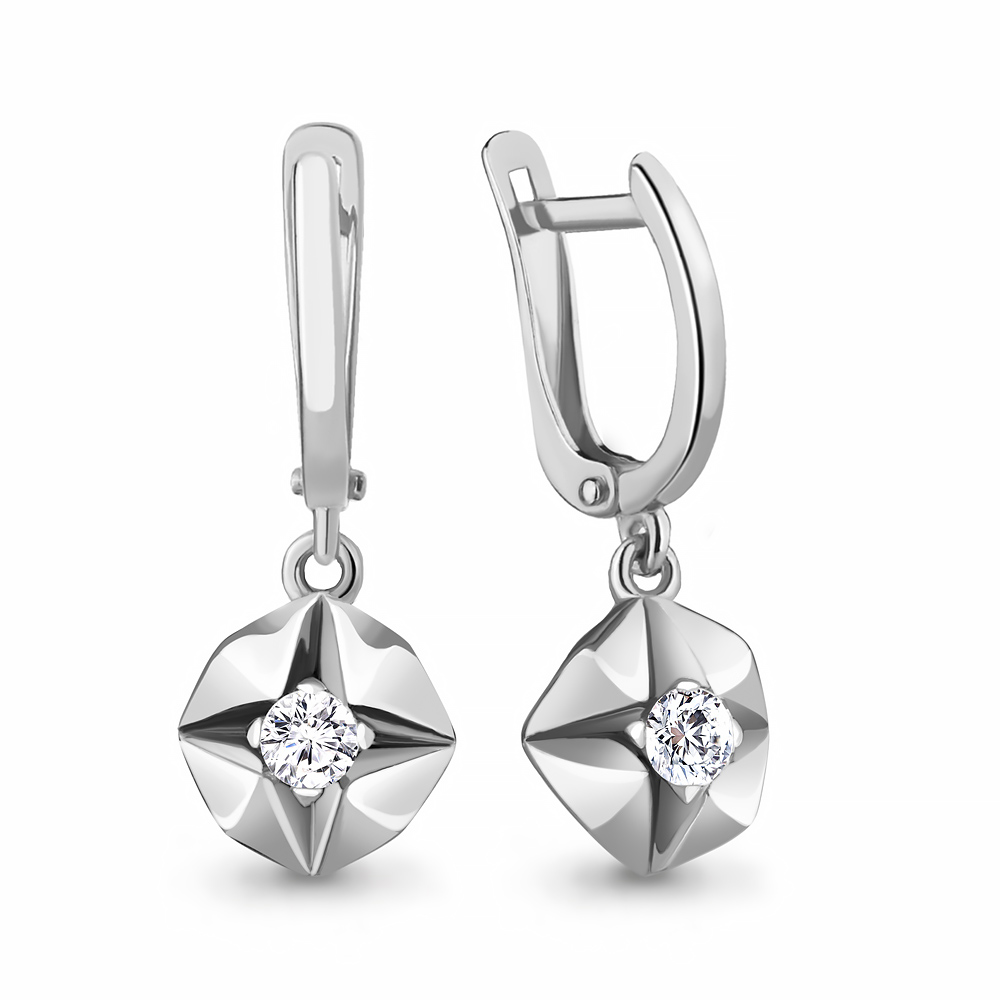 48979 Серьги из Серебра с фианитами