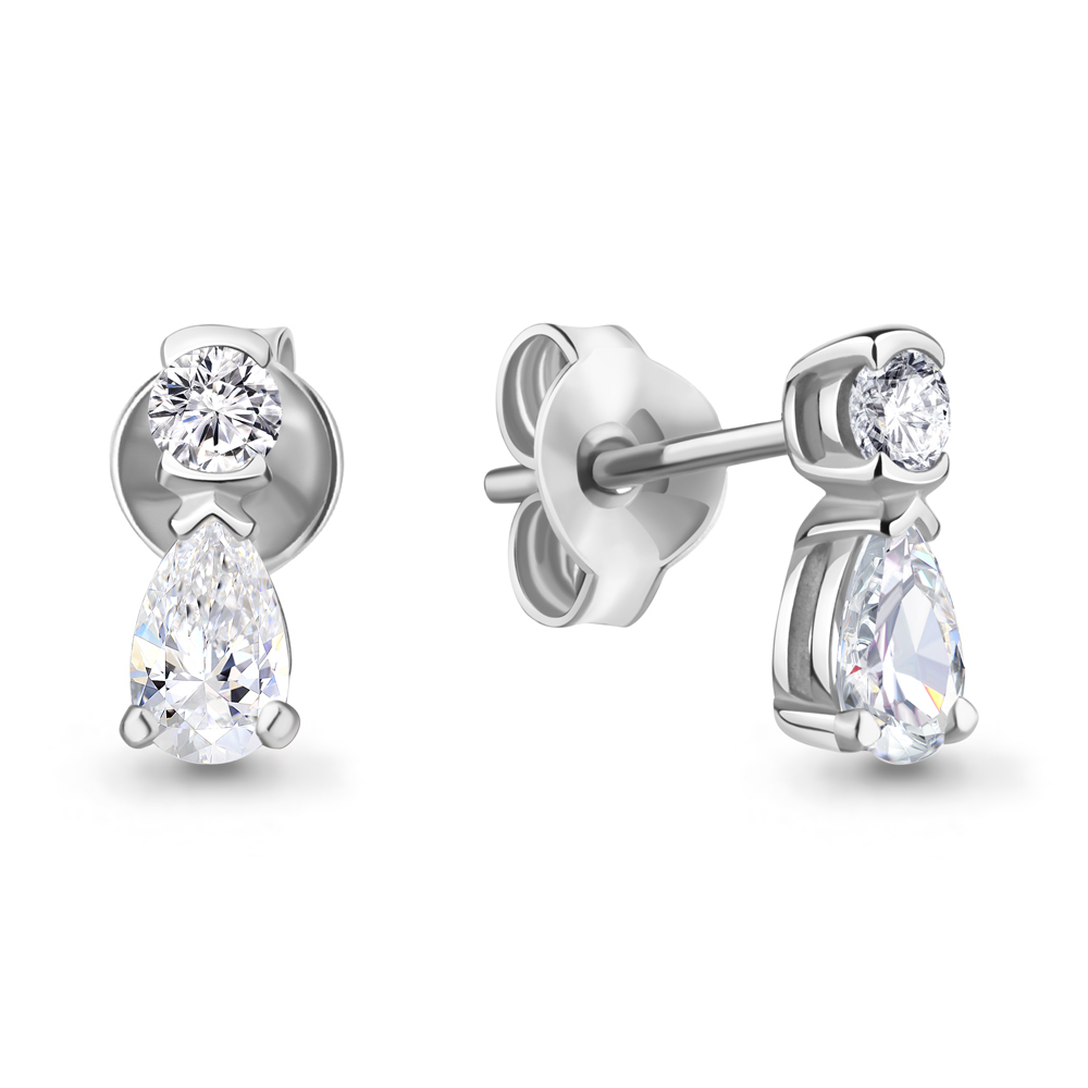 49073А Серьги из Серебра с фианитами