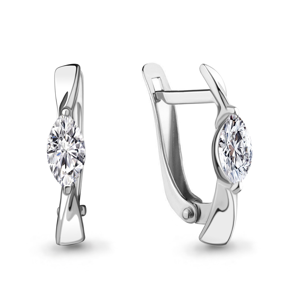 49084 Серьги из Серебра с фианитами