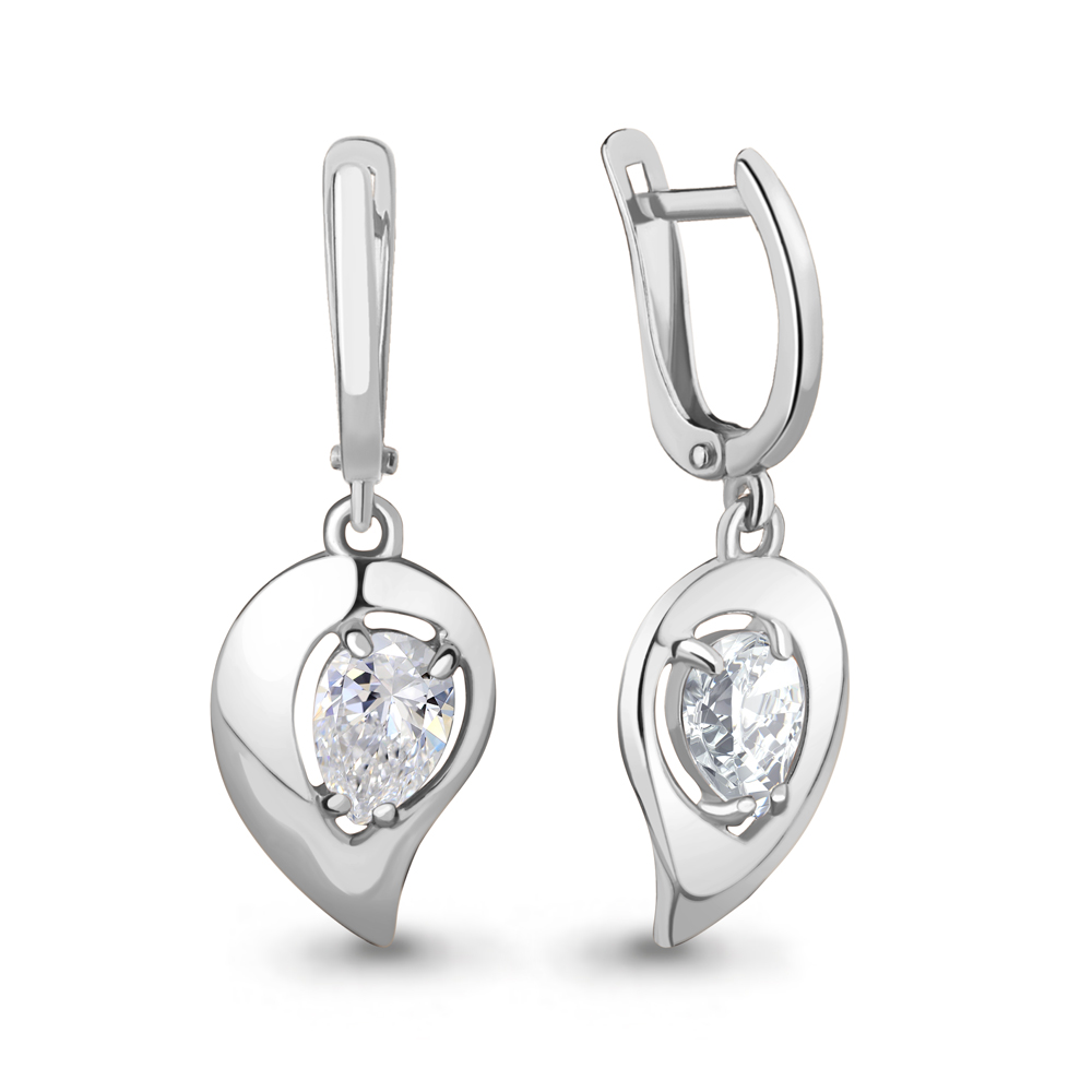 49102 Серьги из Серебра с фианитами