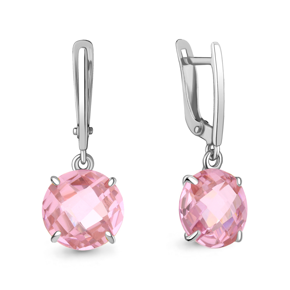 49126Р Серьги из Серебра с фианитами