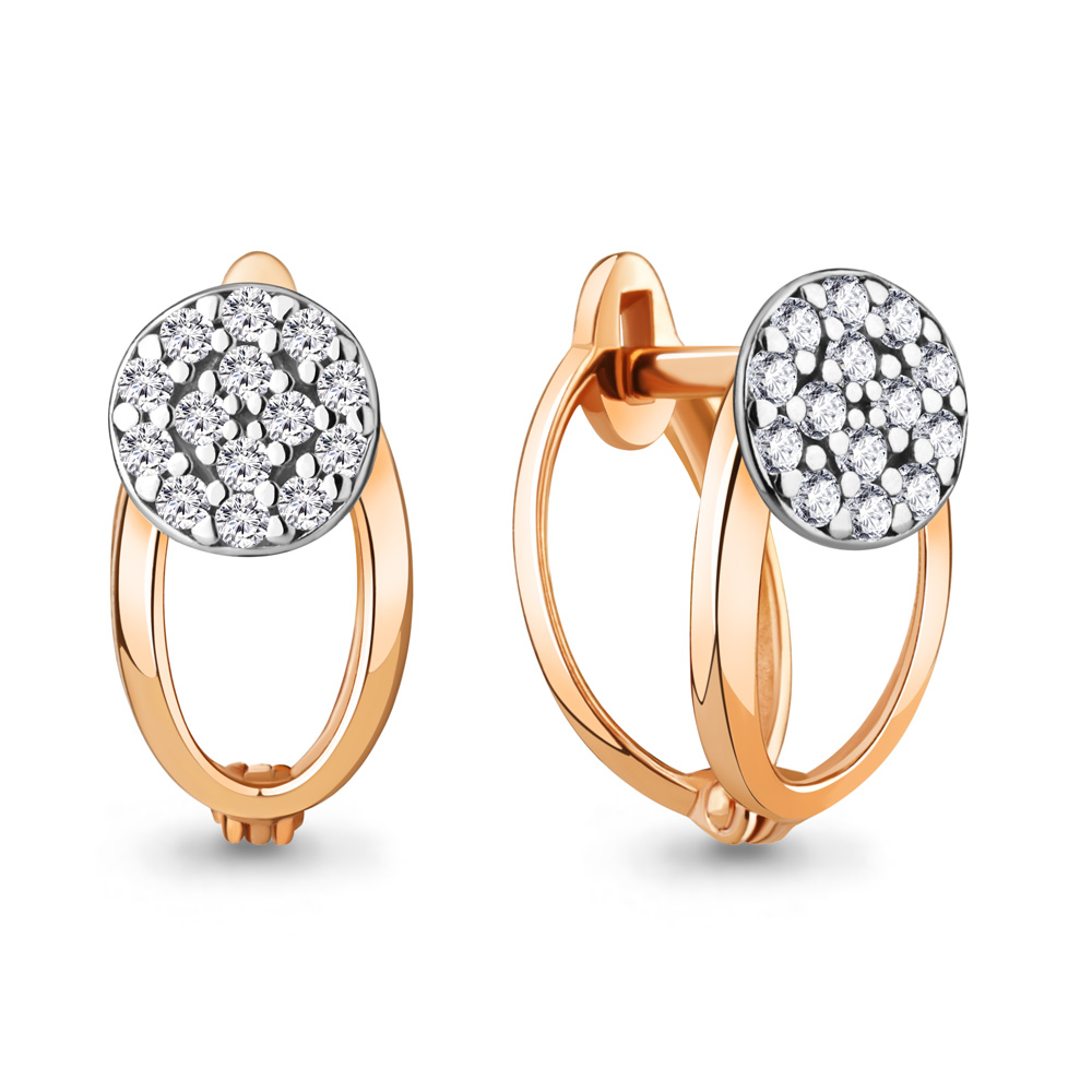 49159А Серьги из Золота с фианитами