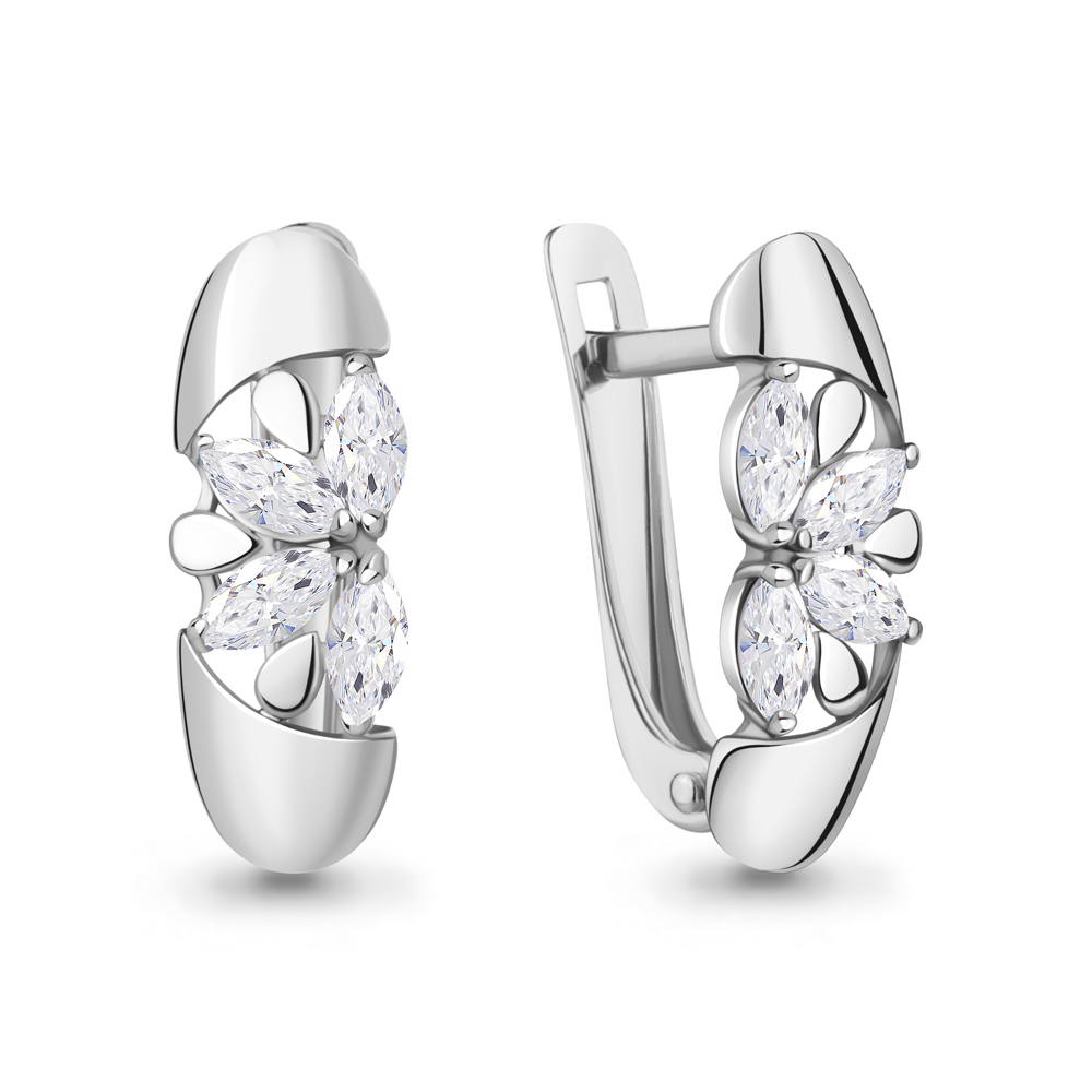 49214 Серьги из Серебра с фианитами