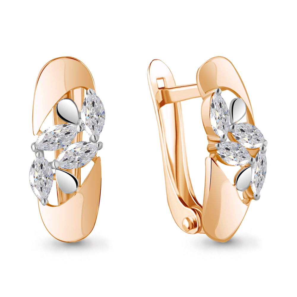 49215 Серьги из Золота с фианитами