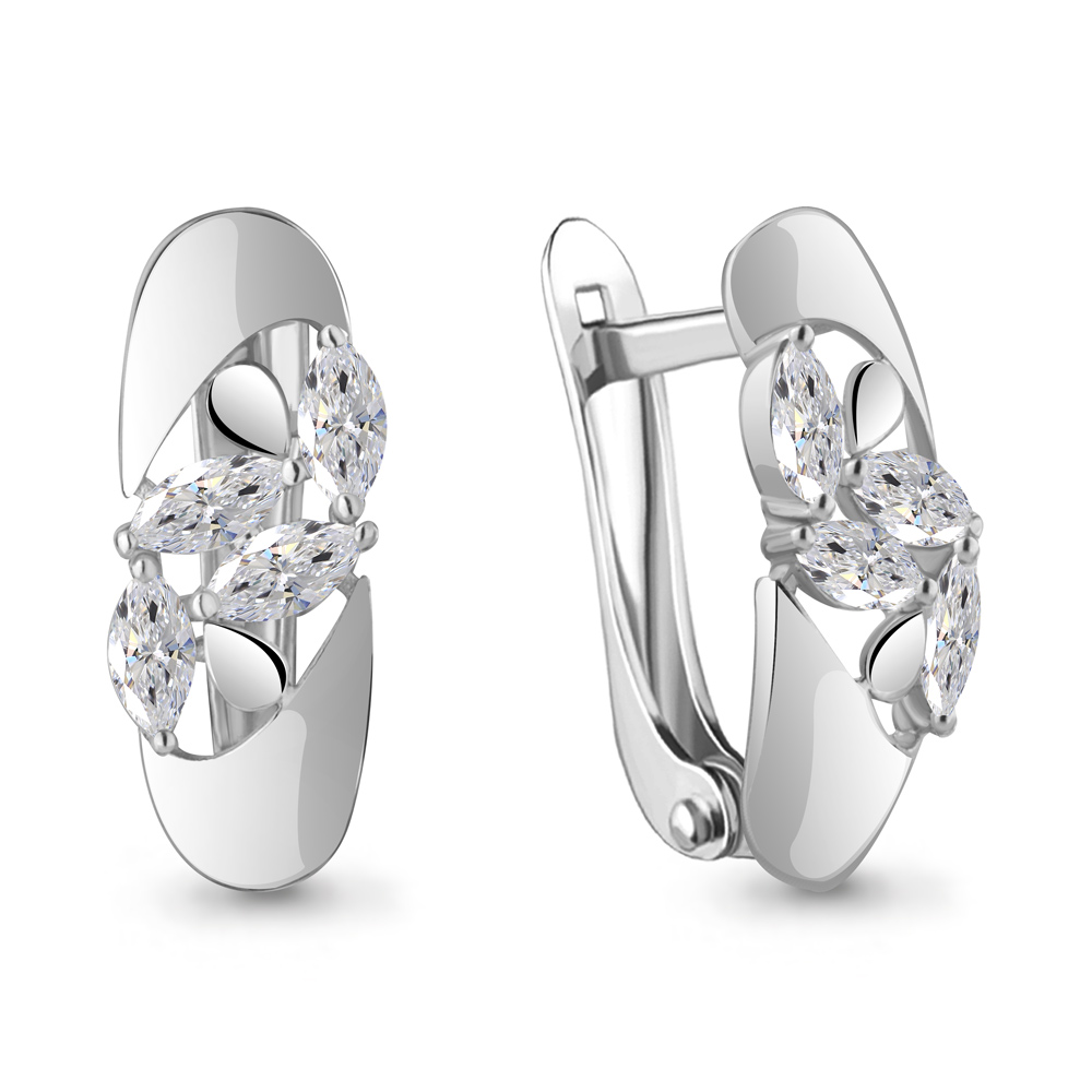 49215 Серьги из Серебра с фианитами