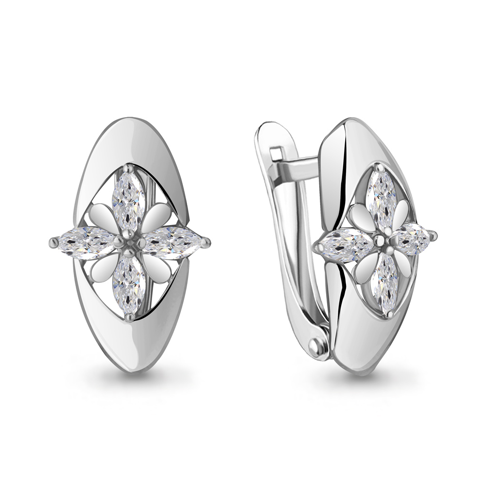 49219 Серьги из Серебра с фианитами