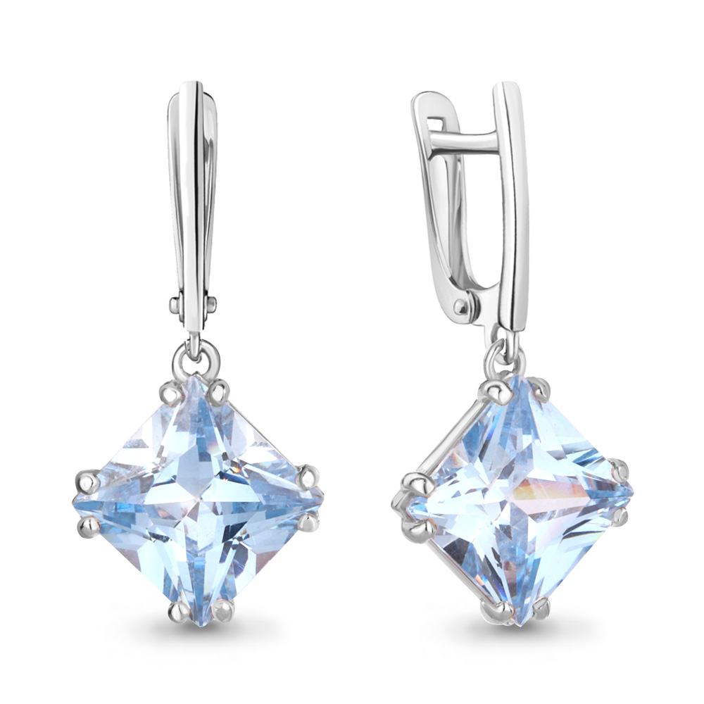 49223Н Серьги из Серебра с фианитами