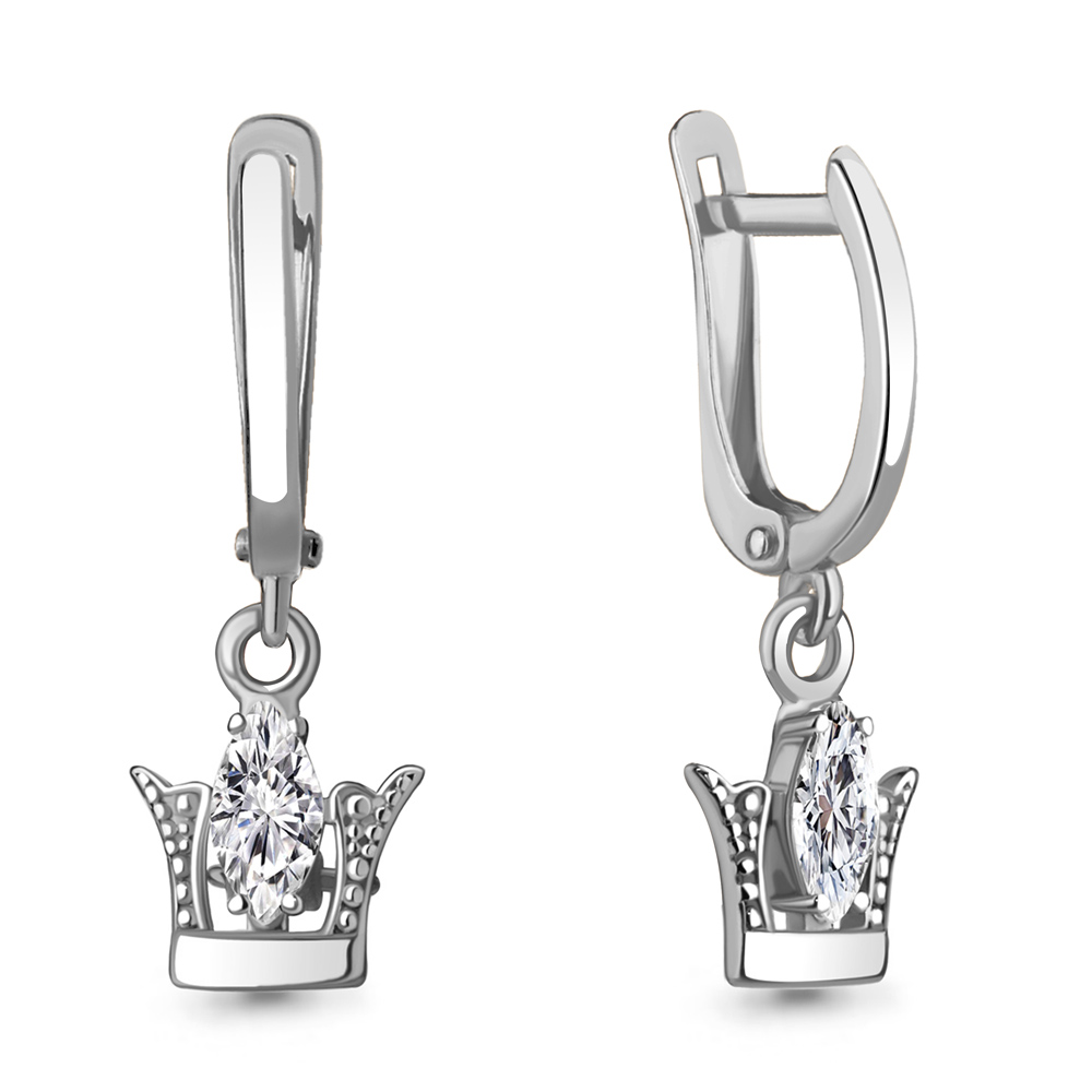 49350 Серьги из Серебра с фианитами